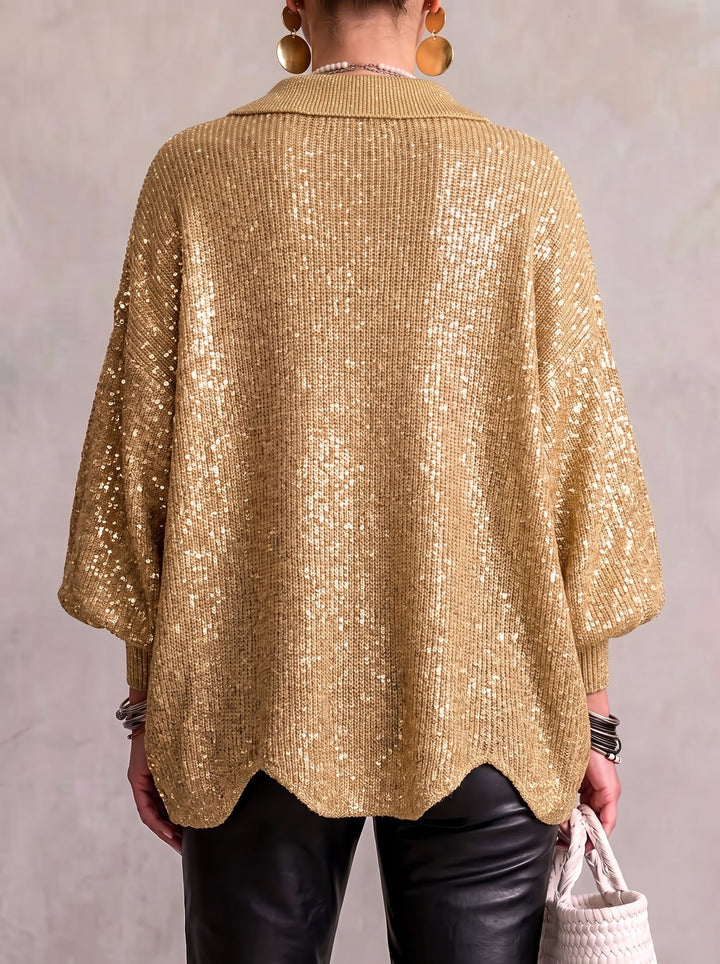 DELACROIX | Gilet Oversize Boutons Dorés Manon