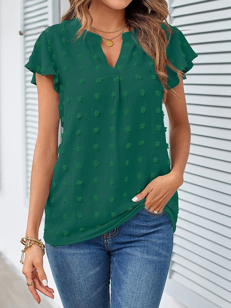 DELACROIX | Blouse Chic en Patchwork avec Volants Kari