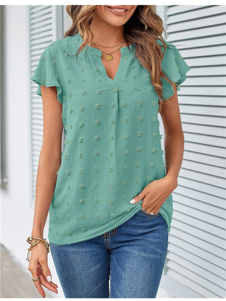 DELACROIX | Blouse Chic en Patchwork avec Volants Kari