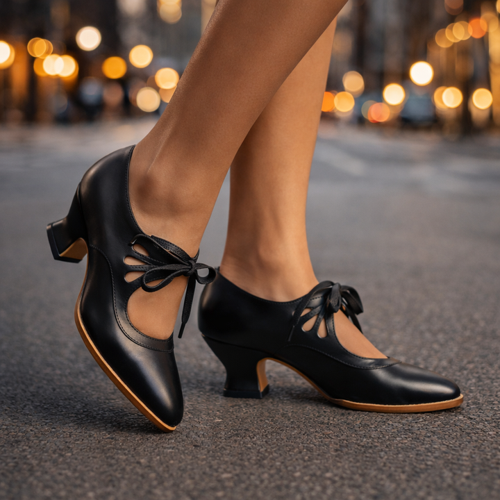 DELACROIX | Escarpins Lacés Rétro Sylvie