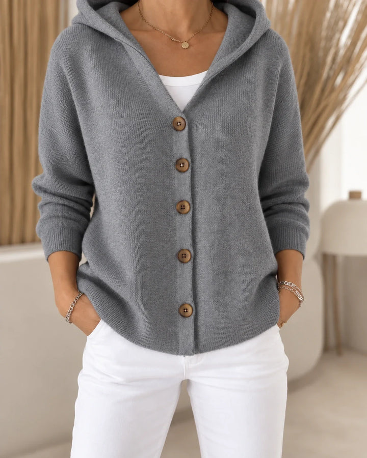 DELACROIX | Cardigan Léger à Capuche Sophie