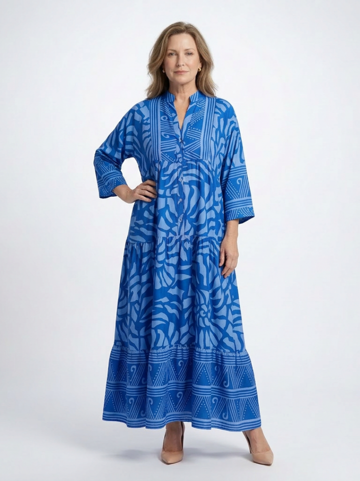 DELACROIX | Robe Midi à Boutons Marielle