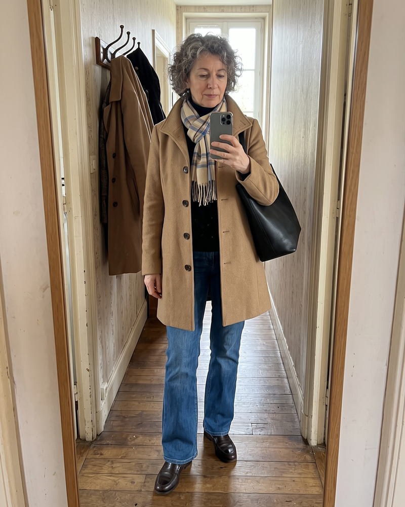 DELACROIX | Manteau Classique Boutonné Pauline