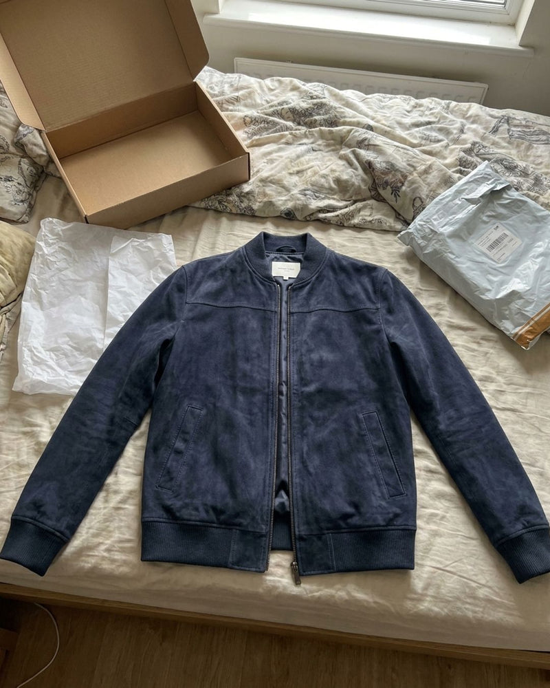 DELACROIX | Veste Bomber Effet Daim Antoine