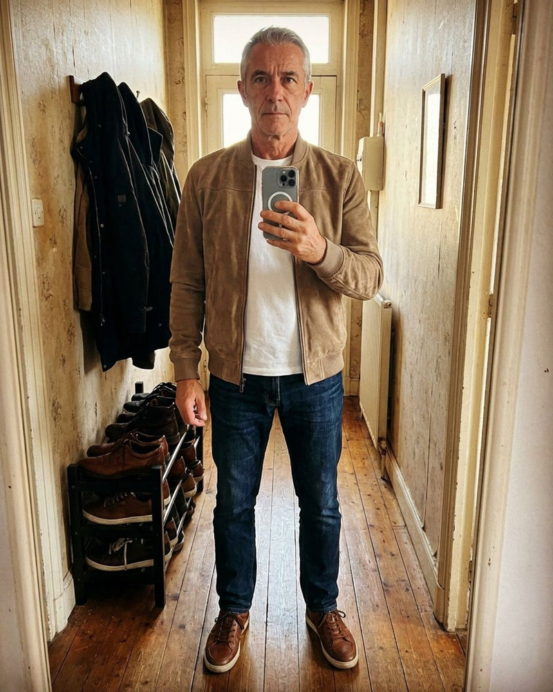 DELACROIX | Veste Bomber Effet Daim Antoine