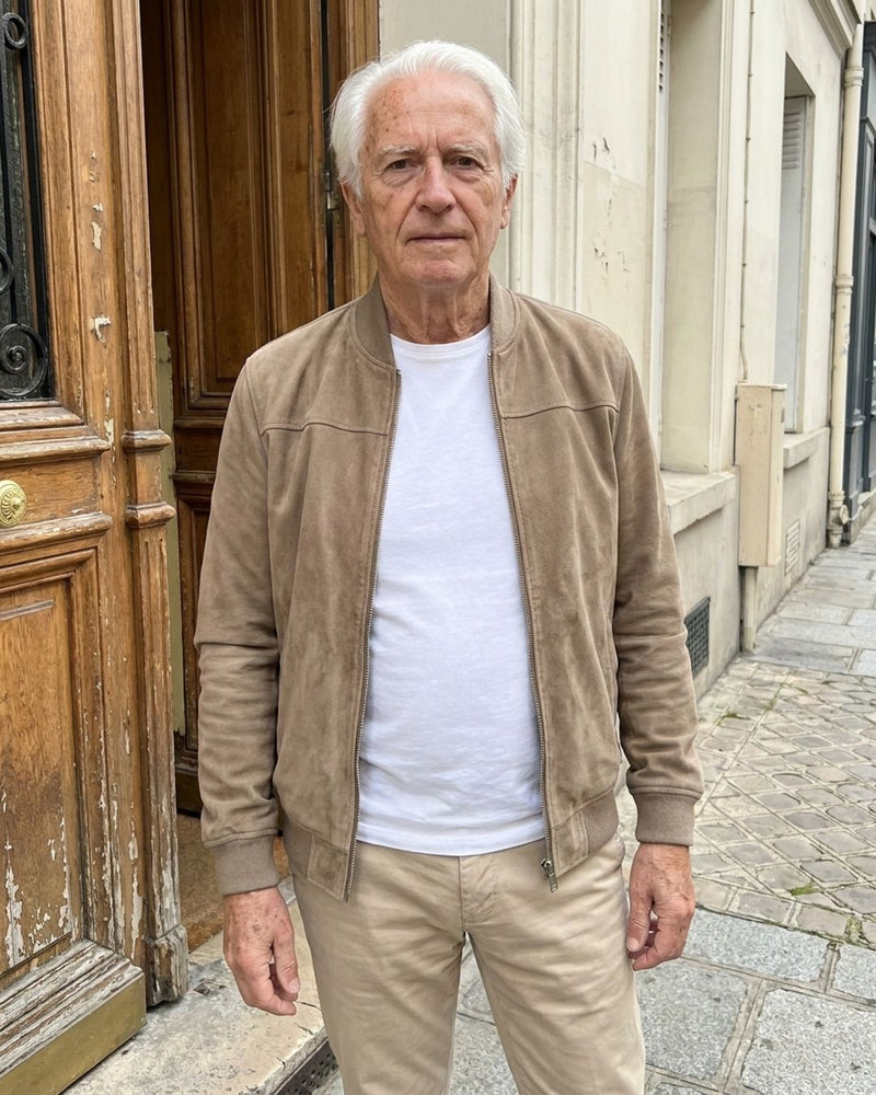 DELACROIX | Veste Bomber Effet Daim Antoine