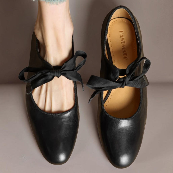 DELACROIX | Ballerines Cuir à Nœud Sophie