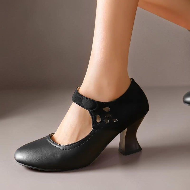 DELACROIX | Escarpins Daim Bride Cheville Camille