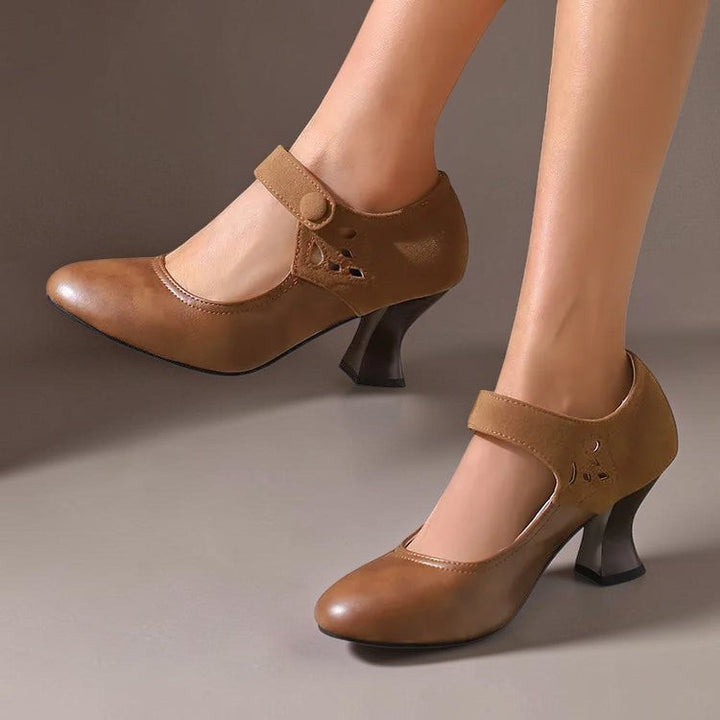 DELACROIX | Escarpins Daim Bride Cheville Camille