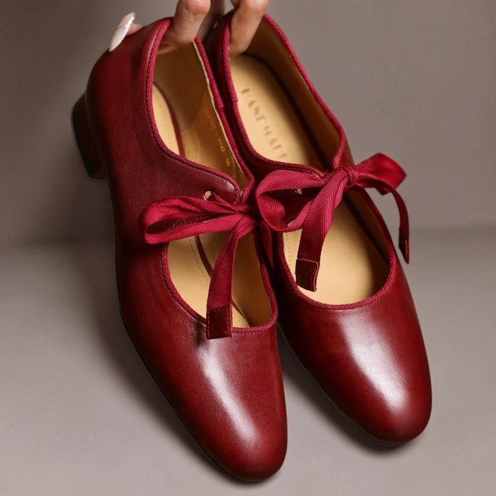 DELACROIX | Ballerines Cuir à Nœud Sophie