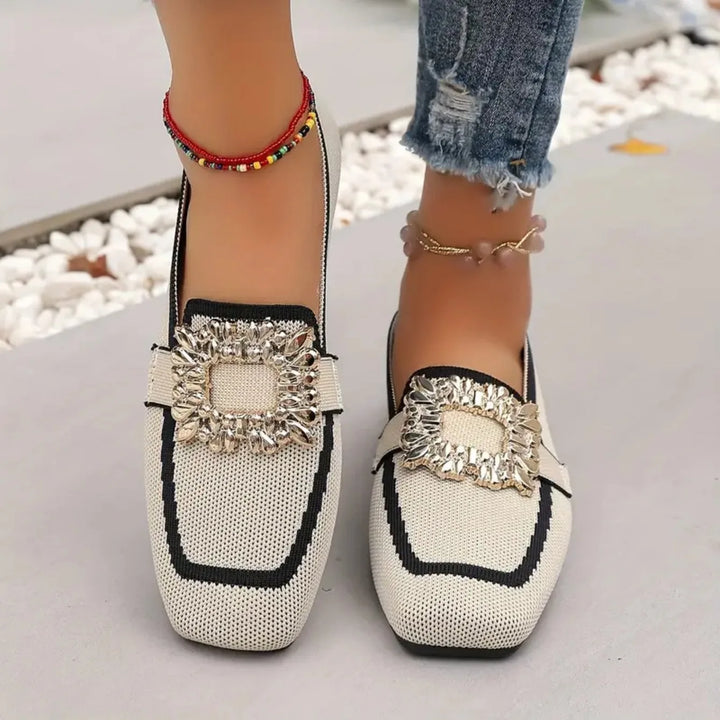 DELACROIX | Mules Maille Boucle Ornée Manon