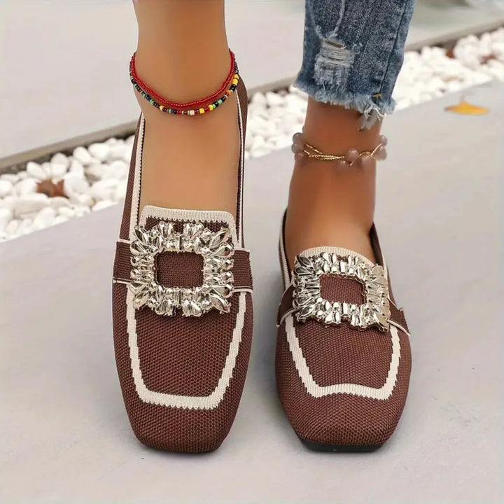 DELACROIX | Mules Maille Boucle Ornée Manon