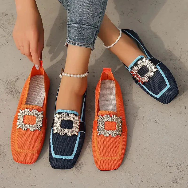 DELACROIX | Mules Maille Boucle Ornée Manon
