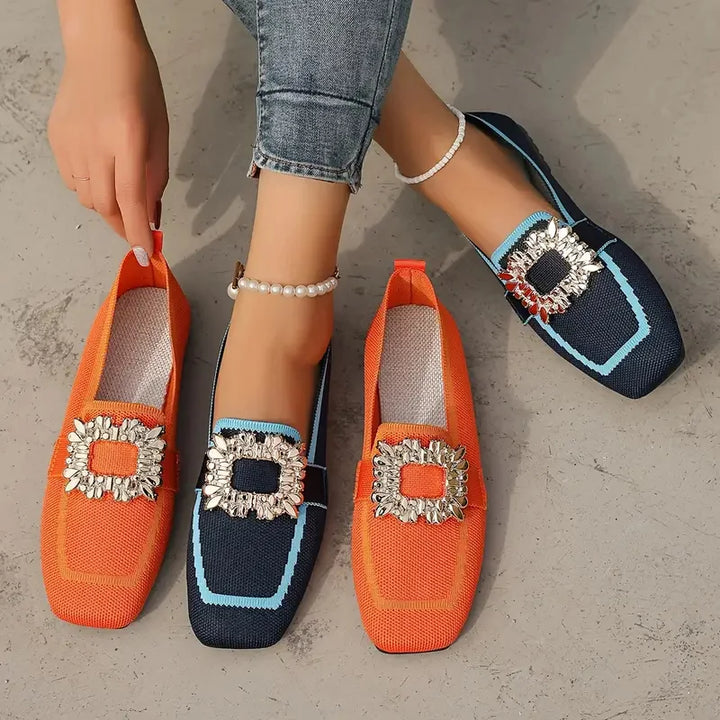 DELACROIX | Mules Maille Boucle Ornée Manon