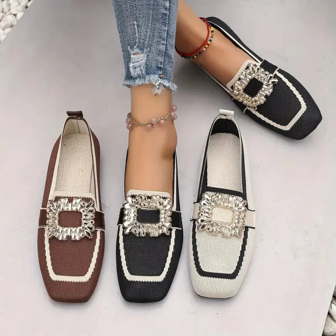 DELACROIX | Mules Maille Boucle Ornée Manon