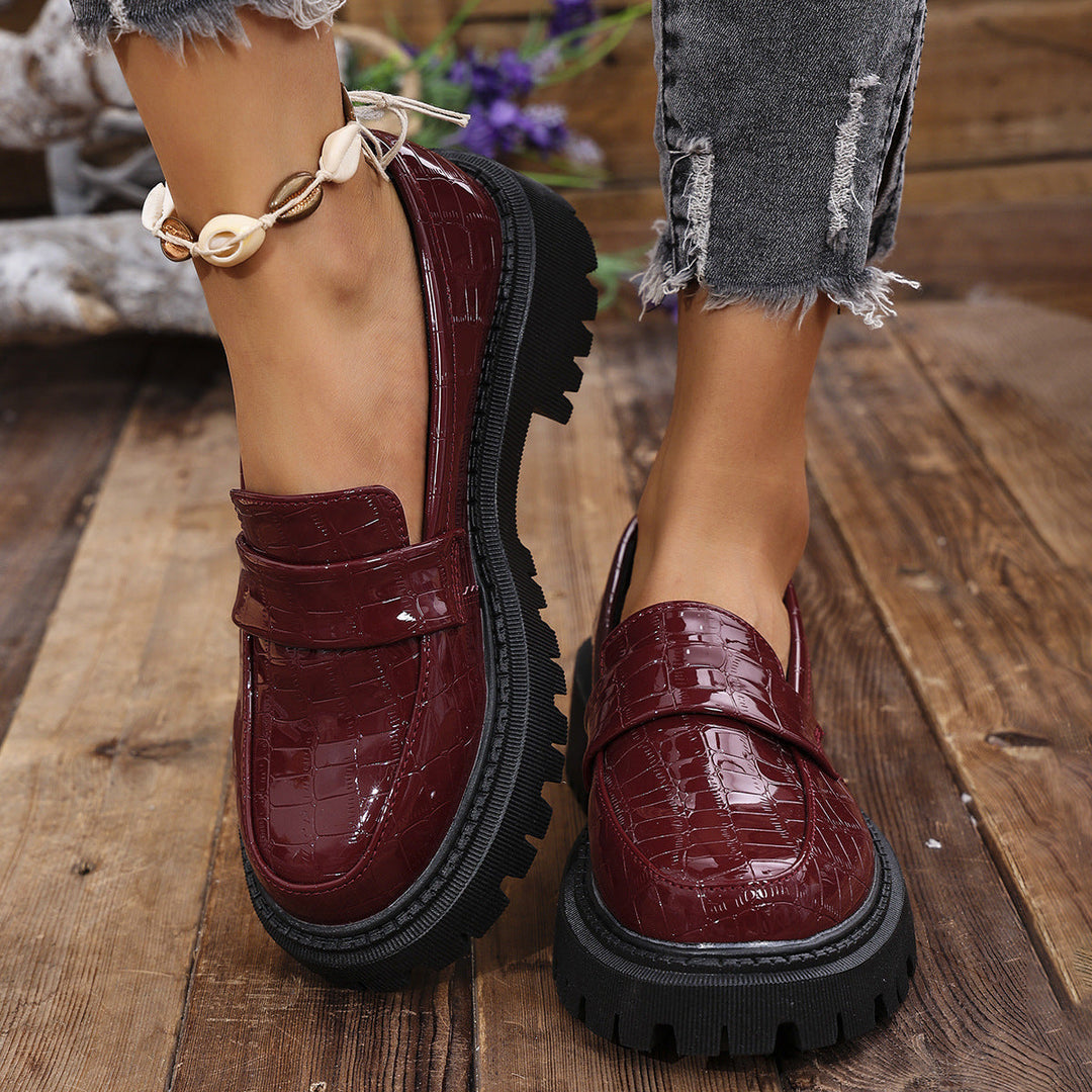 DELACROIX | Mocassins Vernis Semelle Crantée Florence