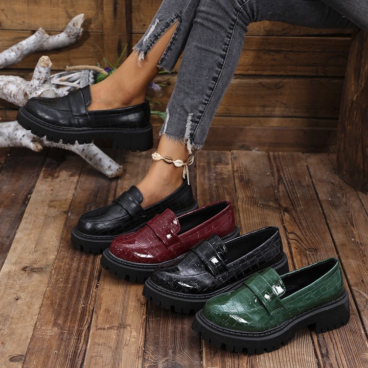 DELACROIX | Mocassins Vernis Semelle Crantée Florence