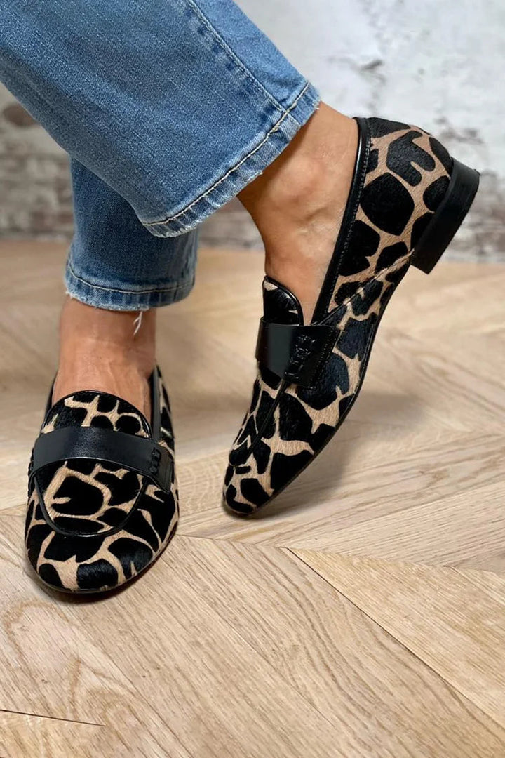 DELACROIX | Mocassins Imprimé Léopard Nicole