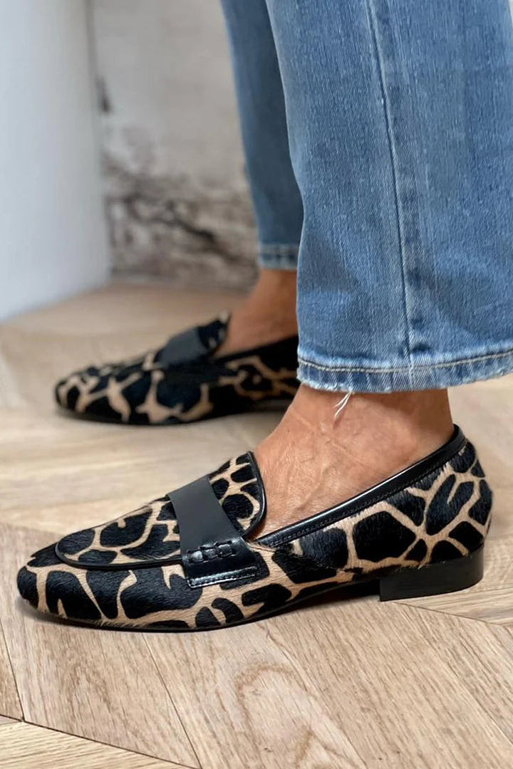 DELACROIX | Mocassins Imprimé Léopard Nicole