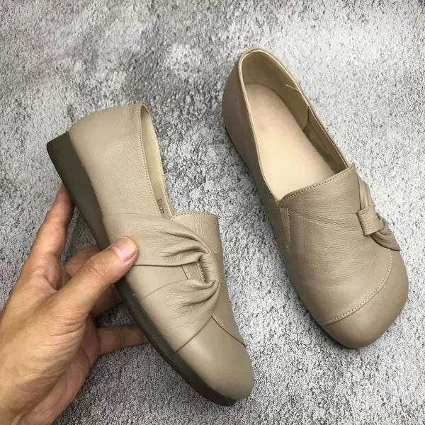 DELACROIX | Mocassins Cuir Souple Nœud Isabelle