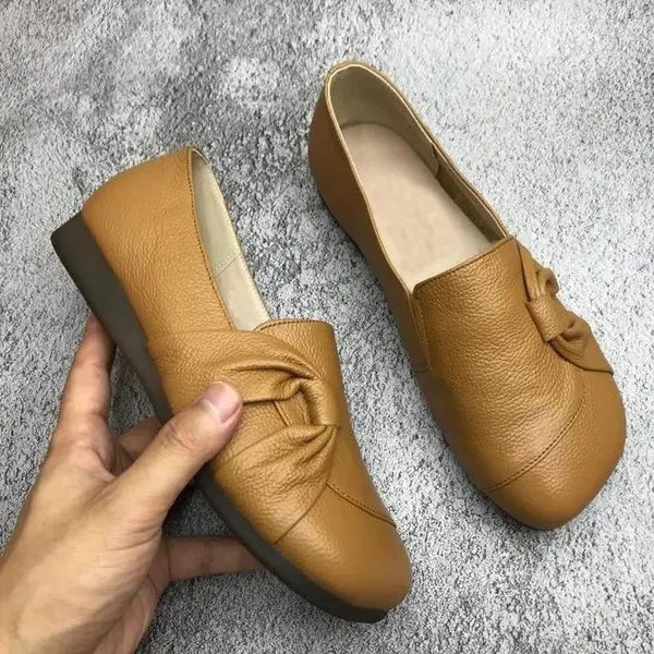 DELACROIX | Mocassins Cuir Souple Nœud Isabelle