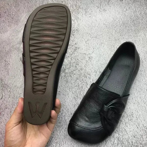 DELACROIX | Mocassins Cuir Souple Nœud Isabelle