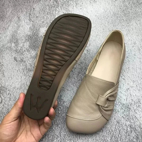 DELACROIX | Mocassins Cuir Souple Nœud Isabelle