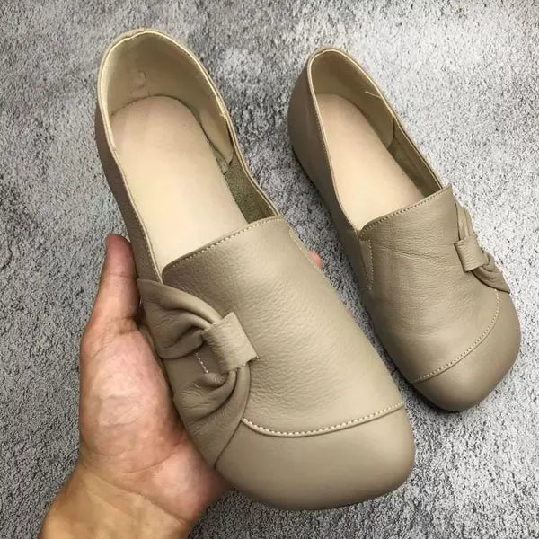 DELACROIX | Mocassins Cuir Souple Nœud Isabelle