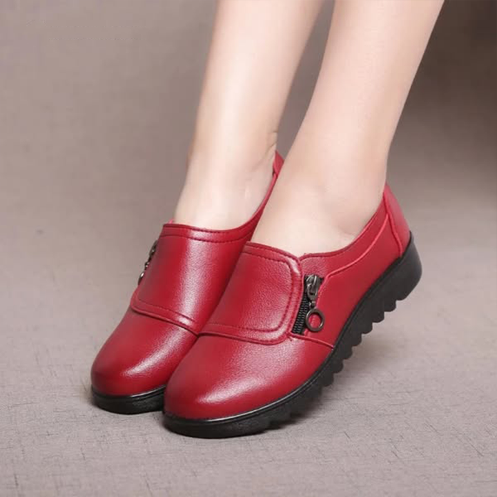 DELACROIX | Mocassins Zippés Semelle Souple Nathalie