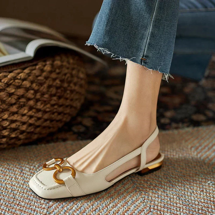 DELACROIX | Mocassins Bride Arrière Talon Bloc Martine